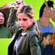 Clockwise, from left: Sandra Oh in Killing Eve, Sarah Michelle Gellar in Buffy The Vampire Slayer, BoJack Horseman, and Walton Goggins and Timothy Olyphant in Justified